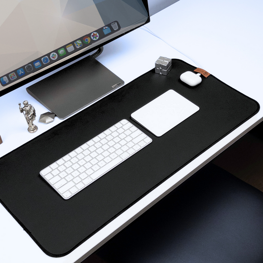 Noctis Black Leather Desk Mat